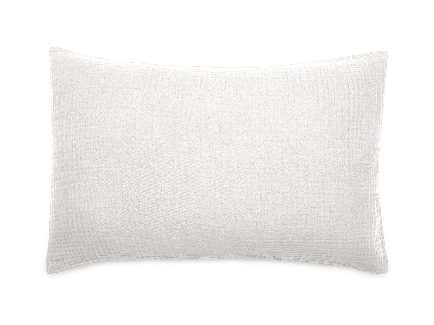 Housse de coussin 40x60 cm coton collection PAROS blanc neige