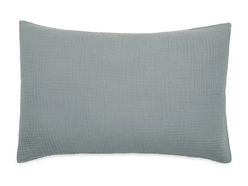 Housse de coussin 40x60 cm coton collection PAROS vert lichen