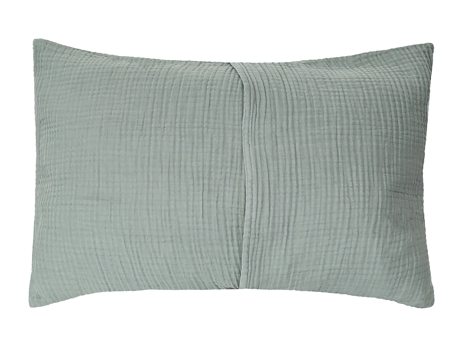 Housse de coussin 40x60 cm coton collection PAROS vert lichen