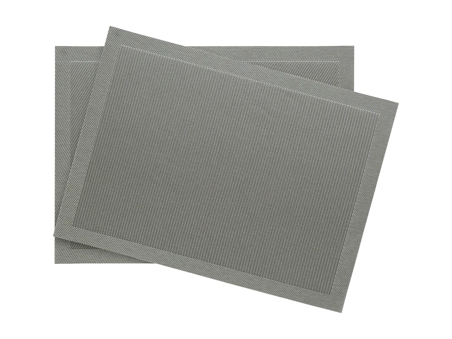 Lot de 2 sets de table synthétique 33x46 cm TAKAO gris Opaline