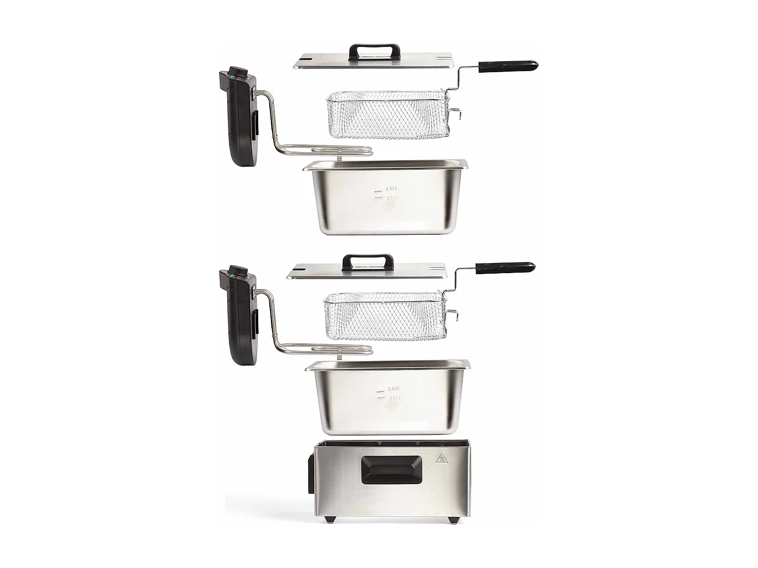 Livoo Friteuse double 2x3l 3300w inox - doc217