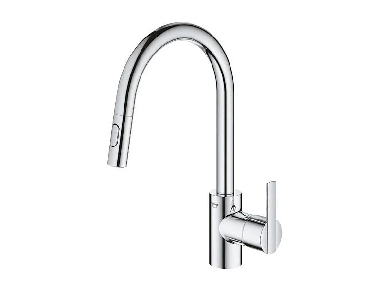 Robinet de cuisine avec douchette GROHE Feel chromé
