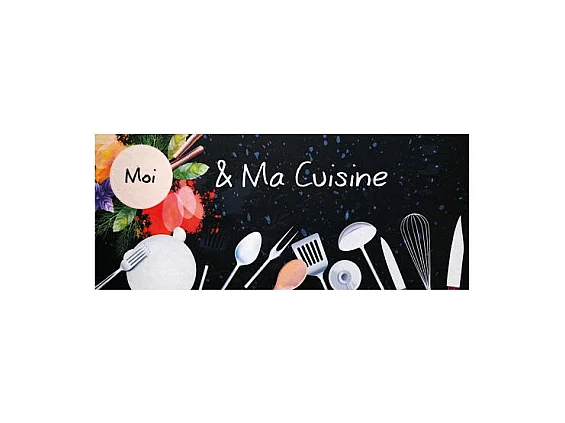 Tapis de cuisine antidérapant 50x120cm Ma Cuisine IDMAT