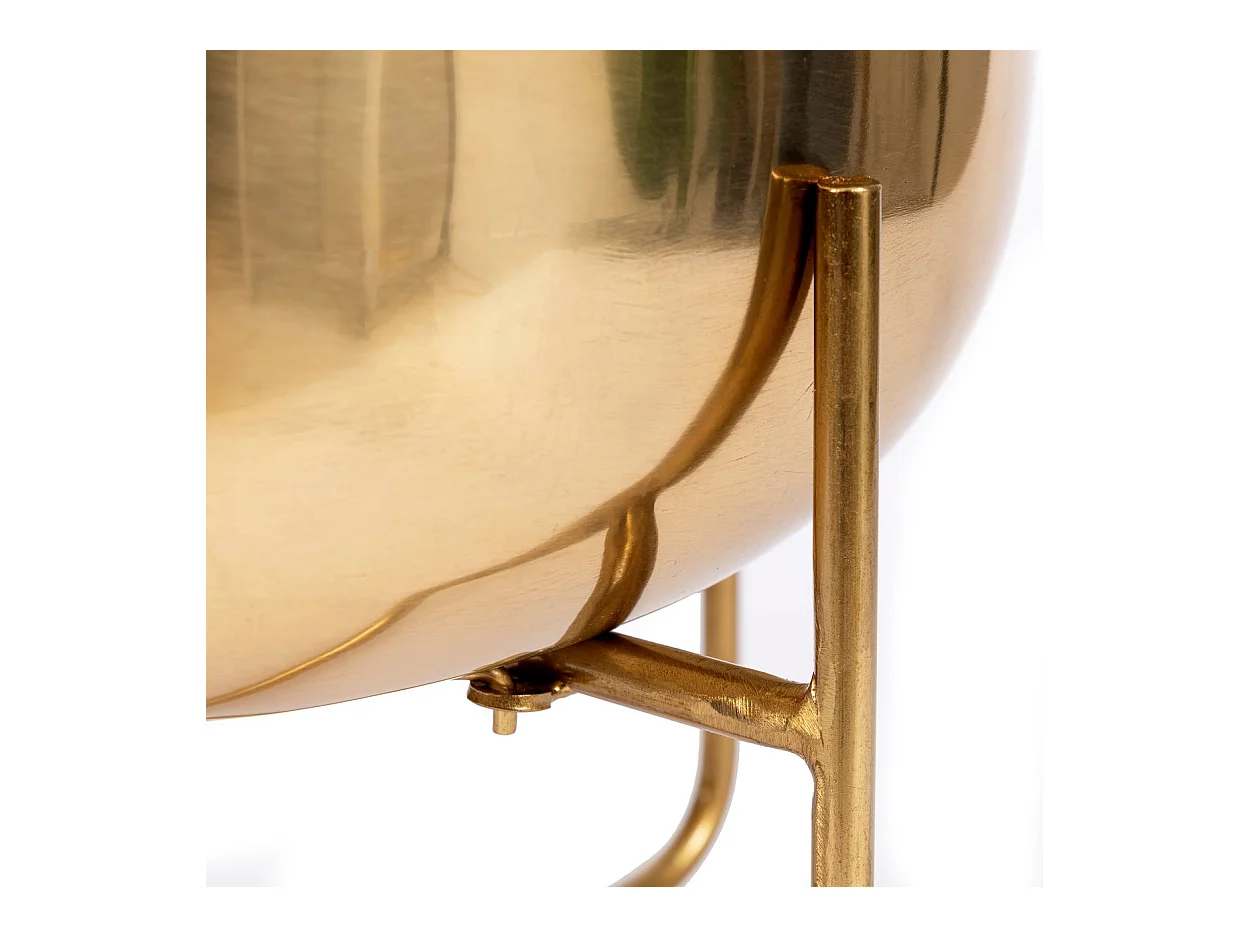 Der Messing Pflanzer auf Fuss - Messing - XL