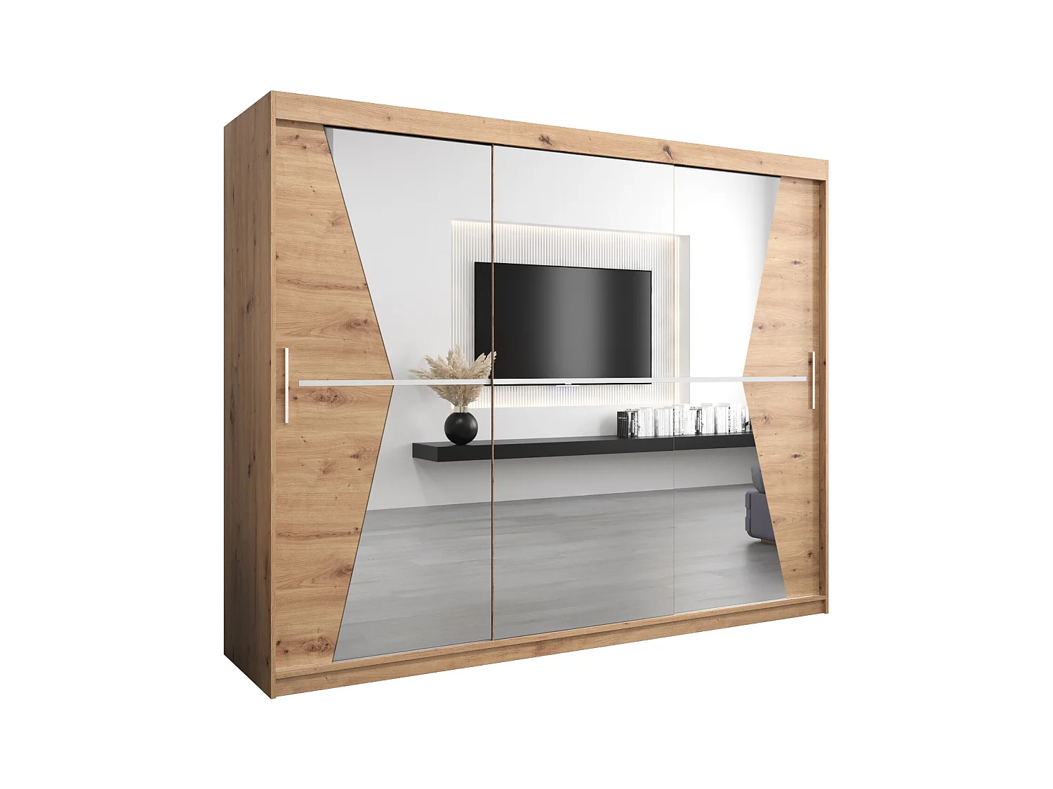 Armoire Maroko À Portes Coulissantes 200/250/62 3 Portes (Artisan/Artisan)
