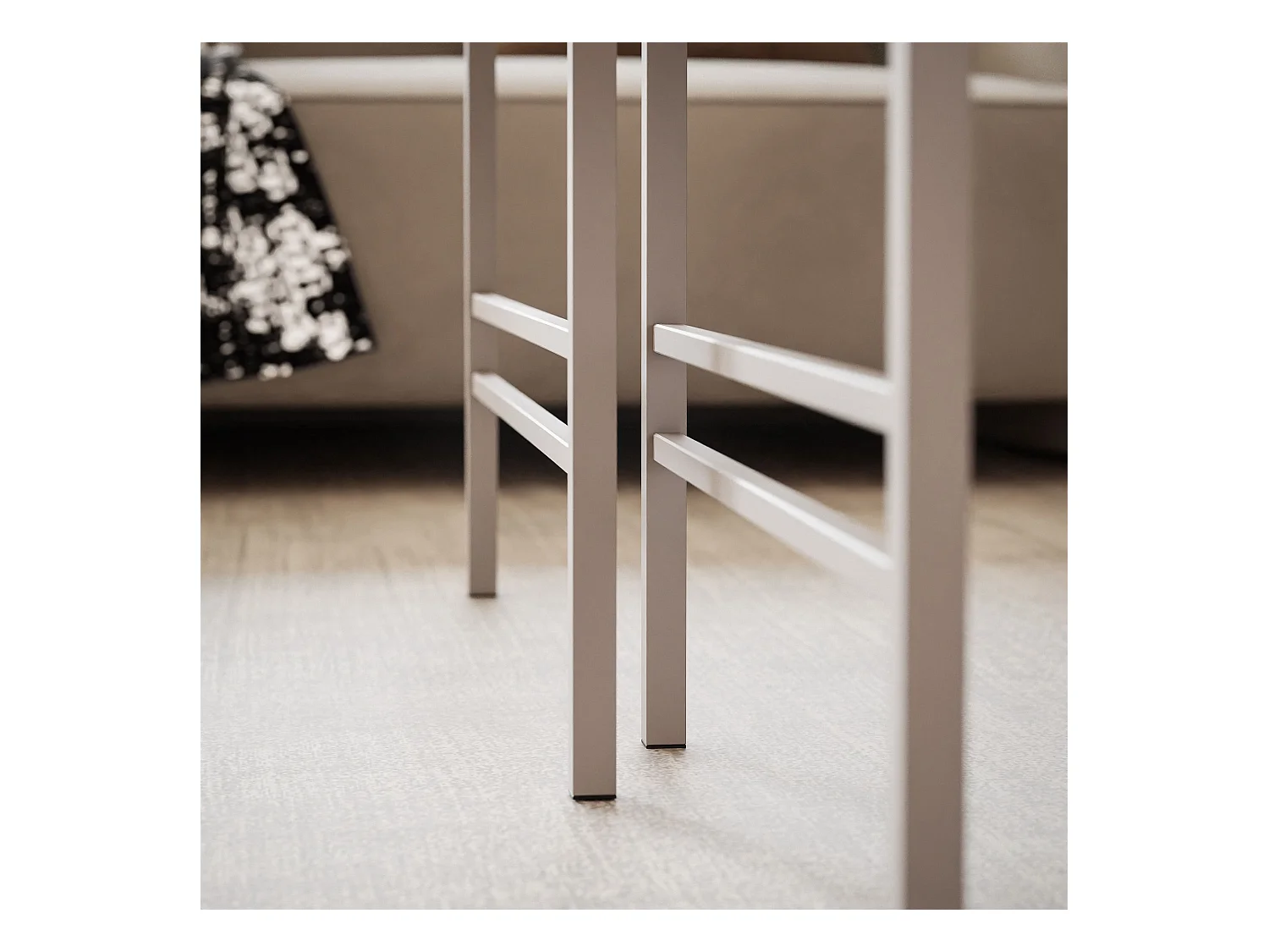Table basse gigogne 2en1 Cachemire, armature en Cachemire