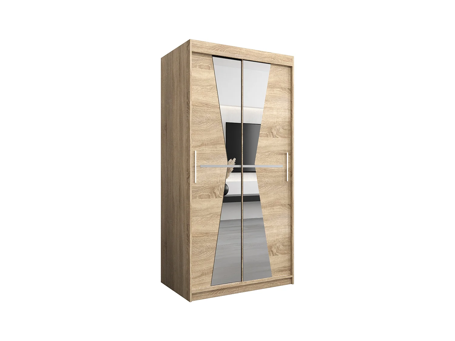 Schwebetürenschrank Maroko 200/100/62 2-Türig (Sonoma)