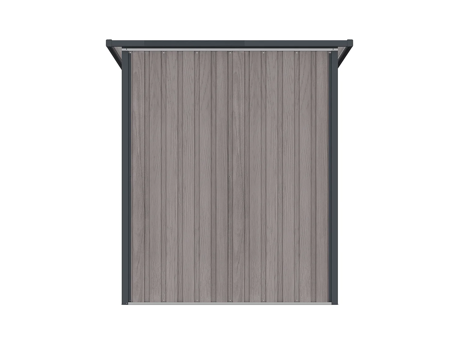 Abri à vélo métal en acier galvanisé effet bois 2,8 m² pour 2 vélos - NIKI