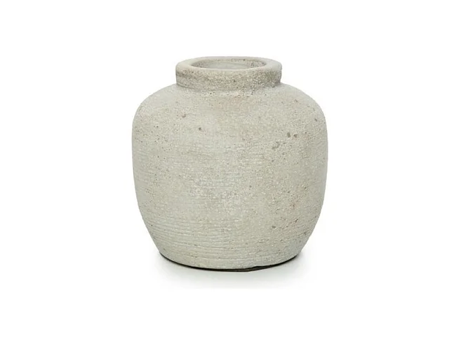 Vase en béton gris 13x13x14cm