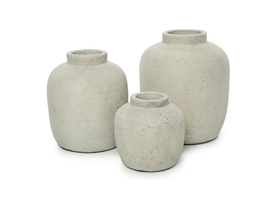 Vase en béton gris 13x13x14cm