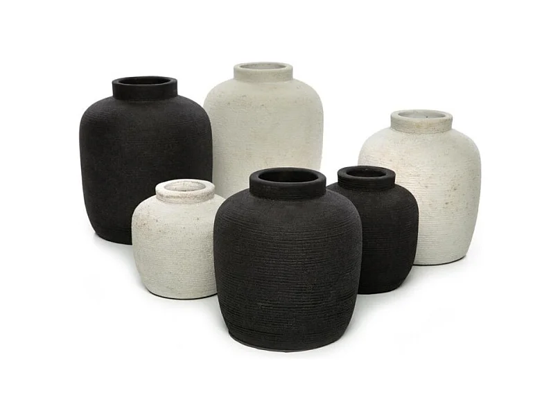 Vase en béton gris 13x13x14cm