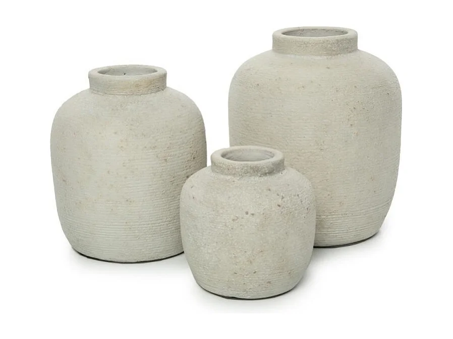 Vase en béton gris 13x13x14cm