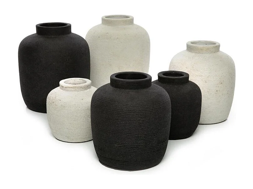 Vase en béton gris 13x13x14cm