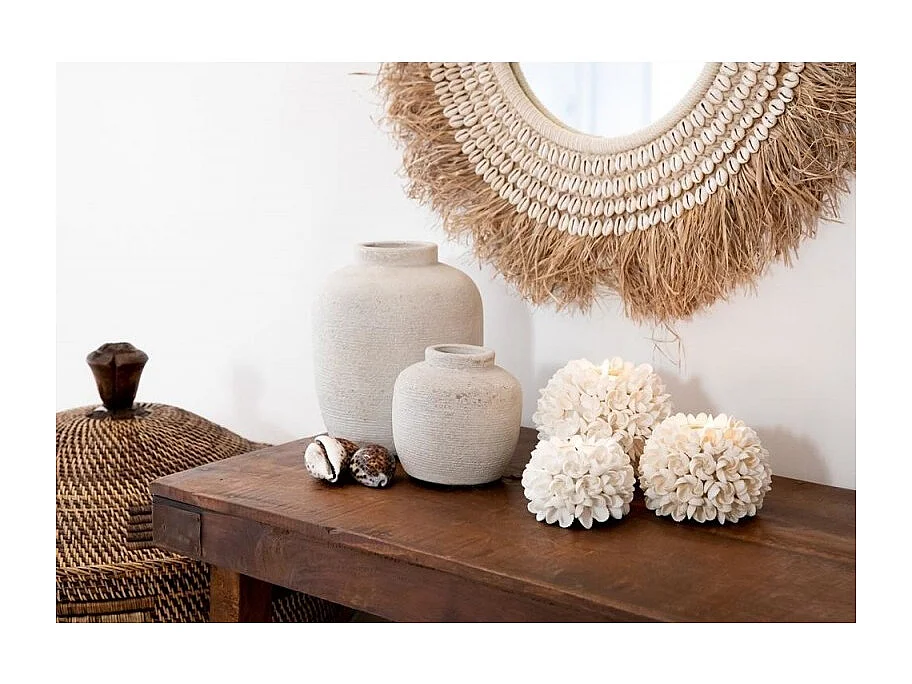 Vase en béton gris 13x13x14cm