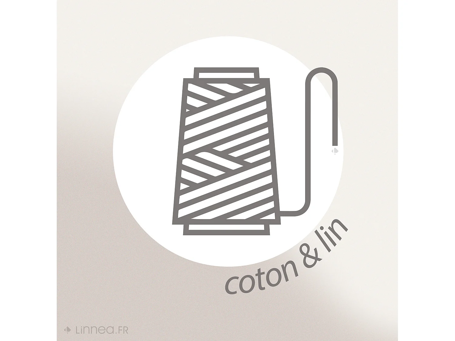 Nappe rectangle en lin et coton 170x250 cm MATTIS gris brume