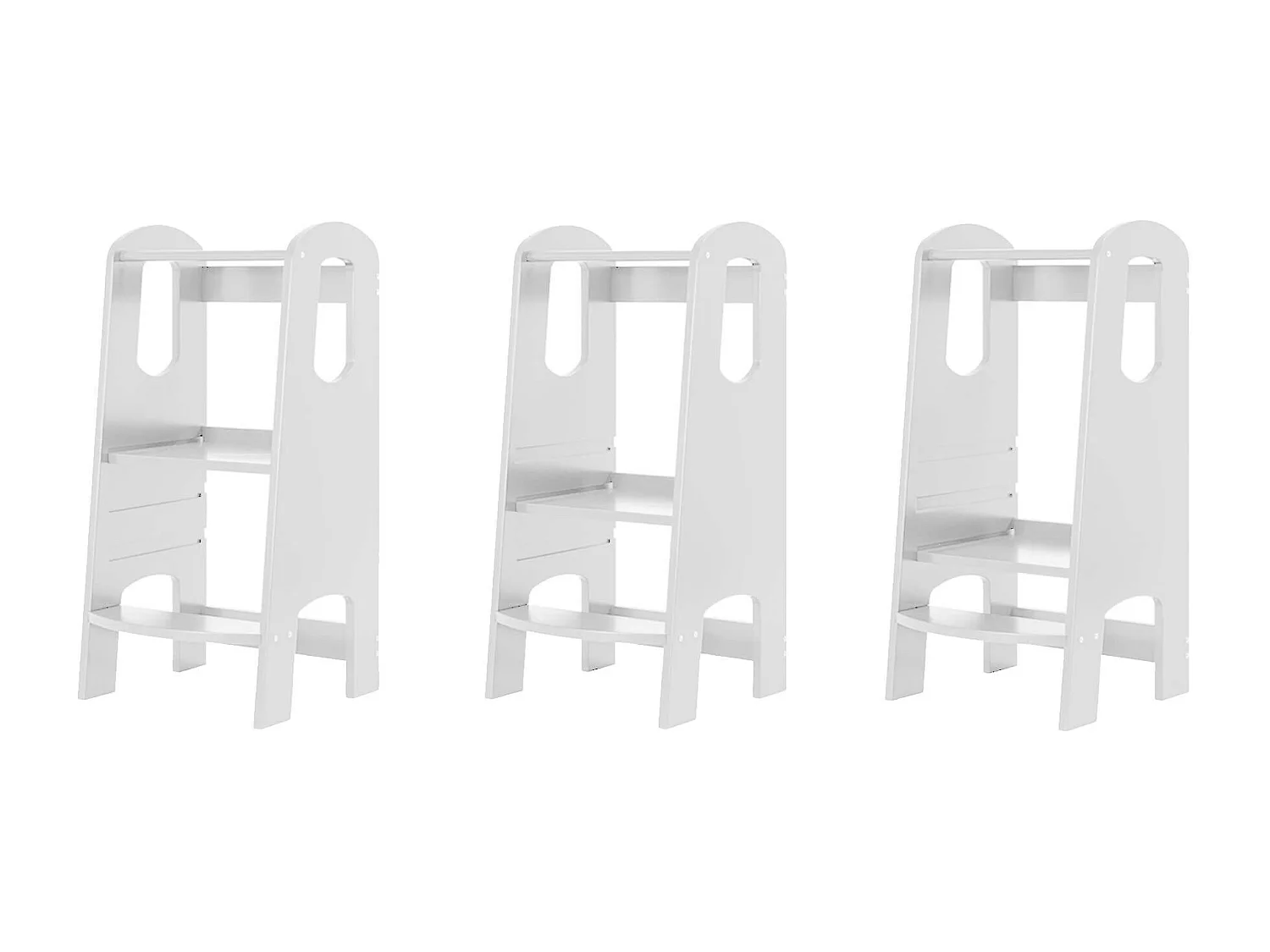 Torre Montessori Rebecca Mobili Siris 86x41x38 MDF Blanco Escandinavo