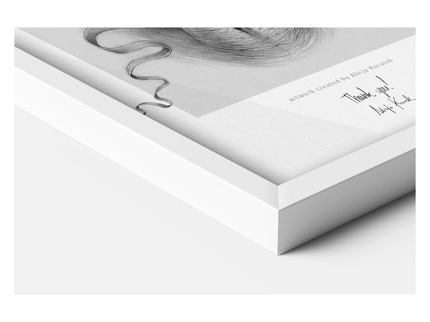 Cadre blanc élégant 70x100 cm - Cadre moderne pour posters et photos, montage vertical et horizontal