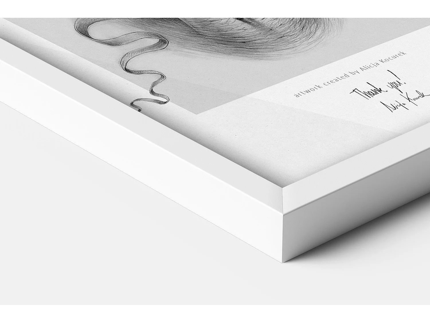 Elegante witte lijst 70x100 cm - Moderne lijst voor posters en foto's, verticale en horizontale montage