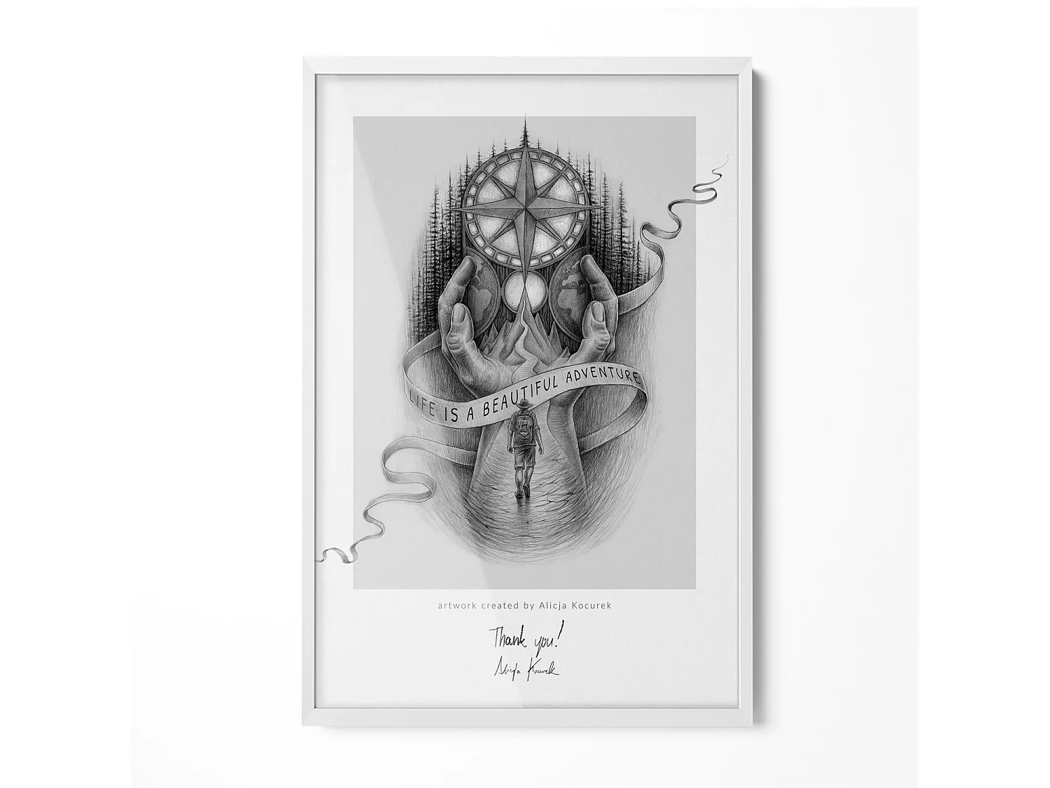 Eleganter weißer Rahmen 20x30 cm – Moderner Rahmen für Poster und Fotos, vertikale und horizontale Montage