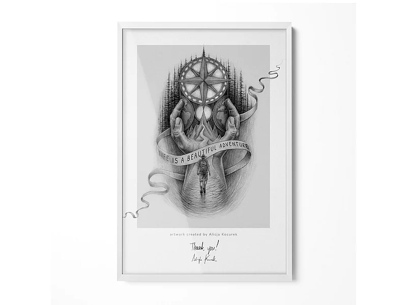 Eleganter weißer Rahmen 20x30 cm – Moderner Rahmen für Poster und Fotos, vertikale und horizontale Montage