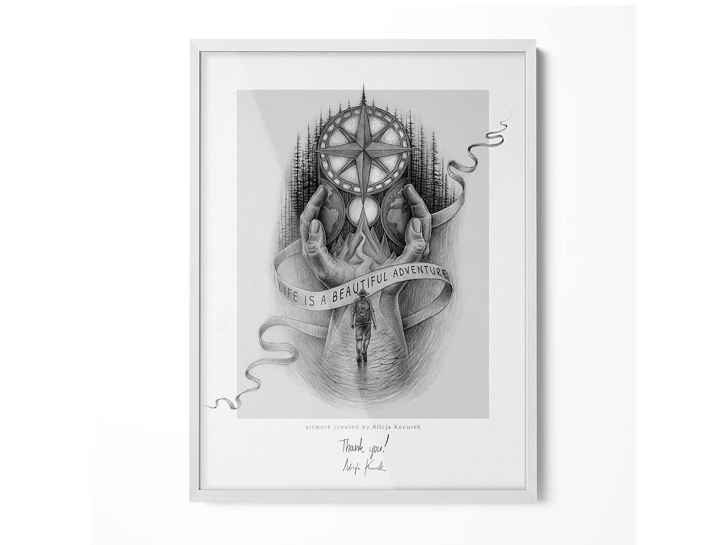 Marco blanco 60x80 cm - Elegante marco para carteles y fotos XXL, montaje vertical y horizontal