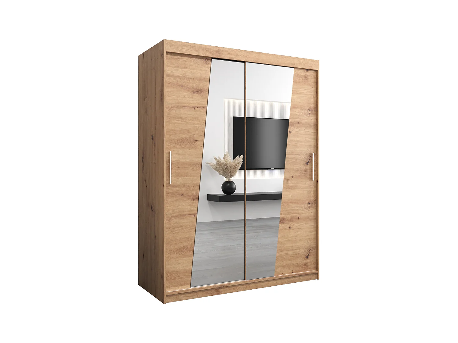 Armoire Rhomb À Portes Coulissantes 200/150/62 2 portes (Artisan/Artisan)