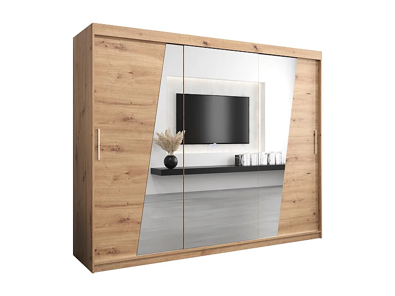 Armoire Rhomb À Portes Coulissantes 200/250/62 3 Portes (Artisan/Artisan)