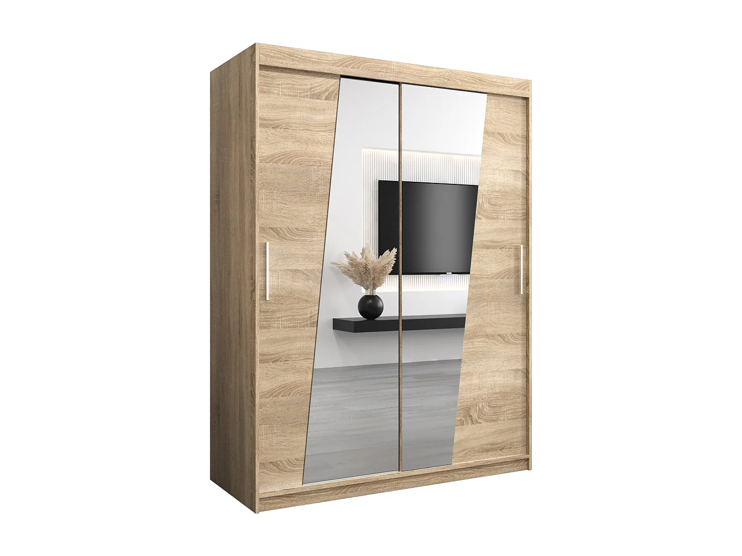 Armoire Rhomb À Portes Coulissantes 200/150/62 2 portes (Sonoma/Sonoma)