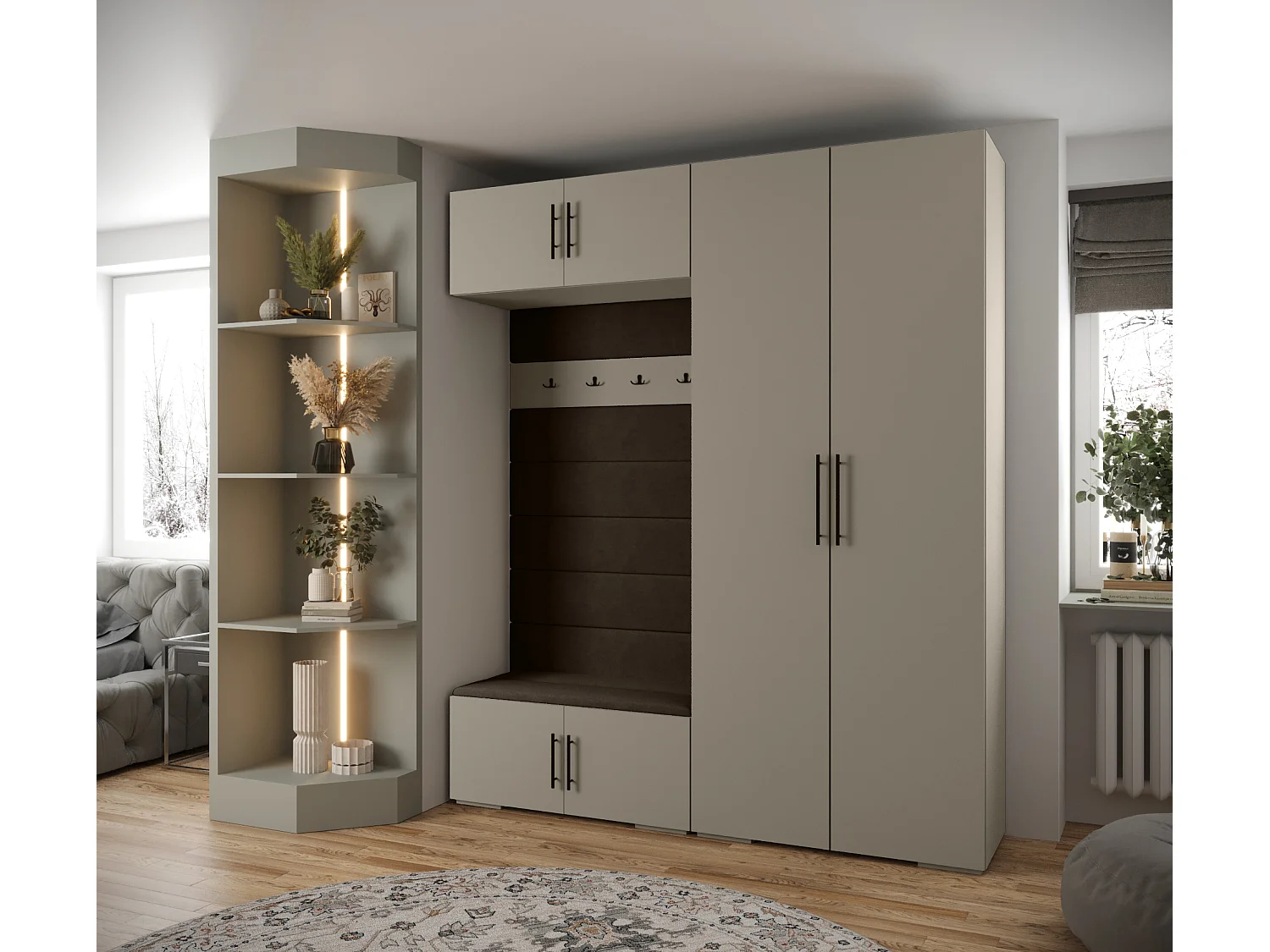 Inova 3 armario con puertas batientes 236,7/200/47