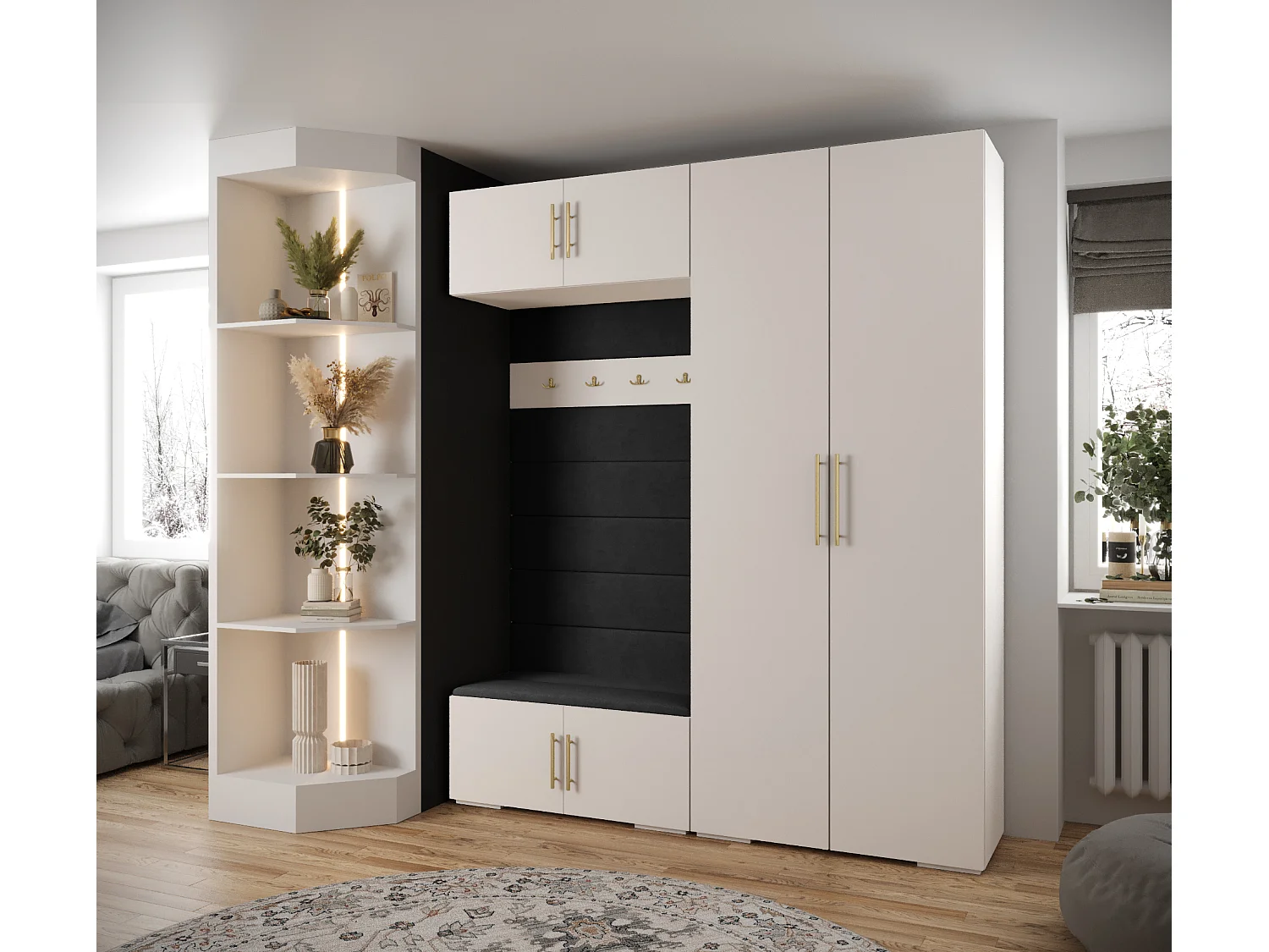 Inova 3 armario con puertas batientes 236,7/200/47