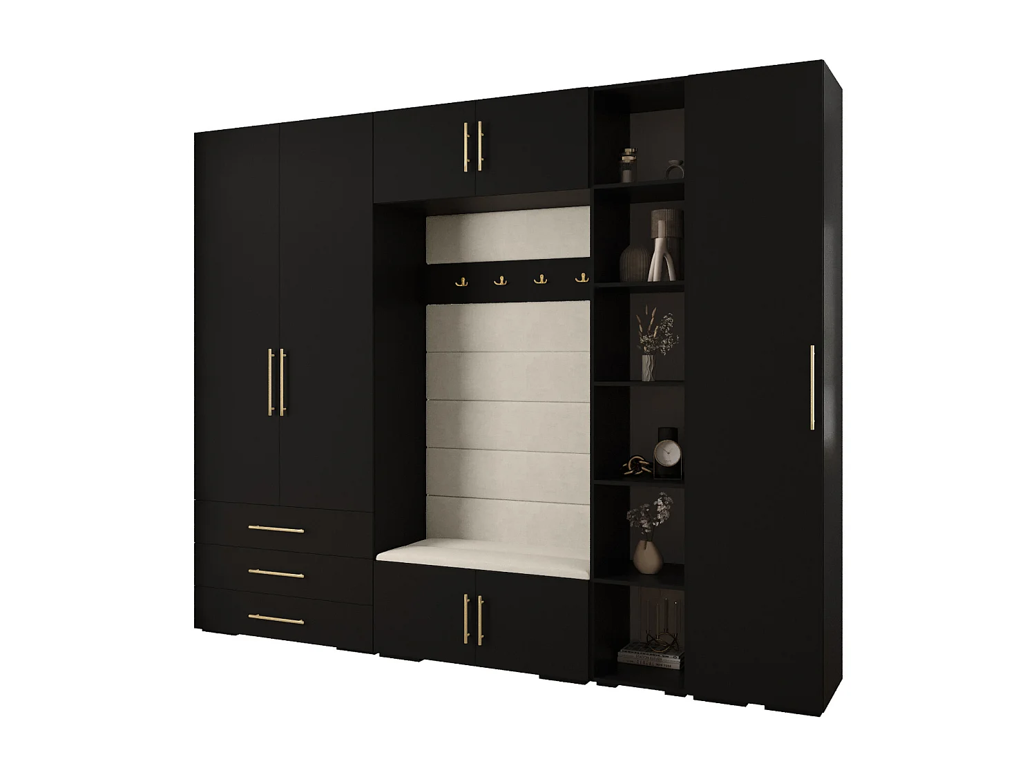 Inova 3 armario con puertas batientes 236,7/290/47