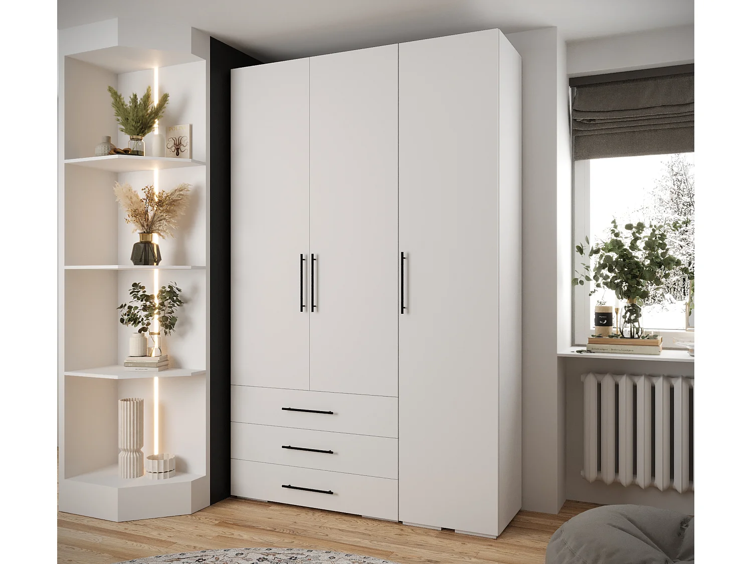 Inova 3 armario con puertas batientes 236,7/150/47