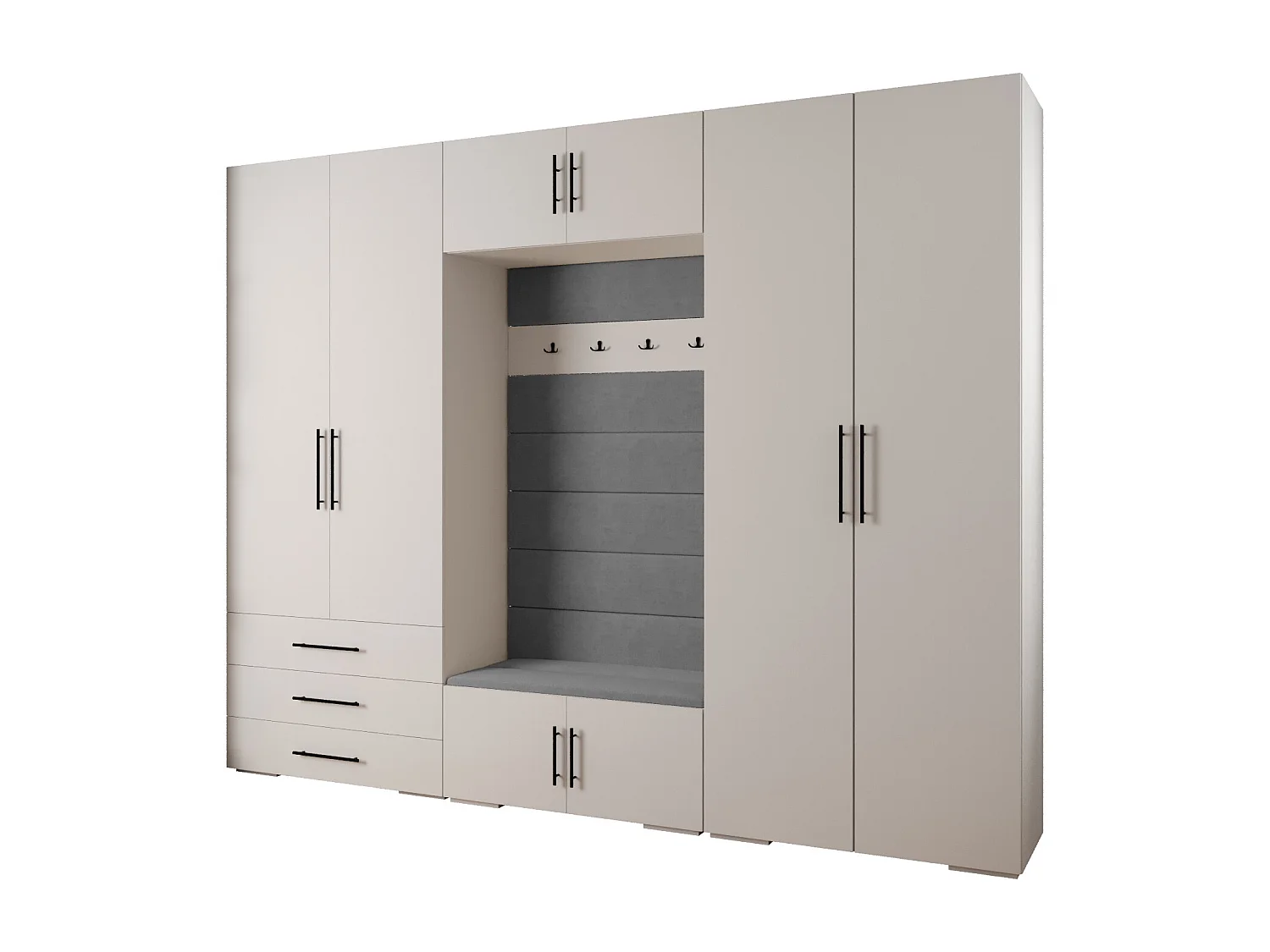 Inova 3 armario con puertas batientes 236,7/300/47