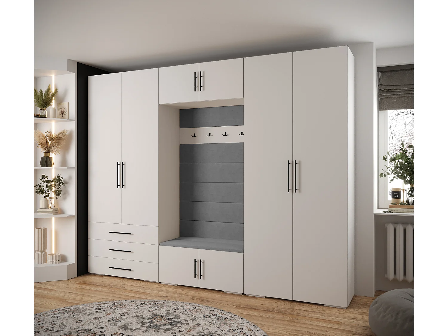 Inova 3 armario con puertas batientes 236,7/300/47