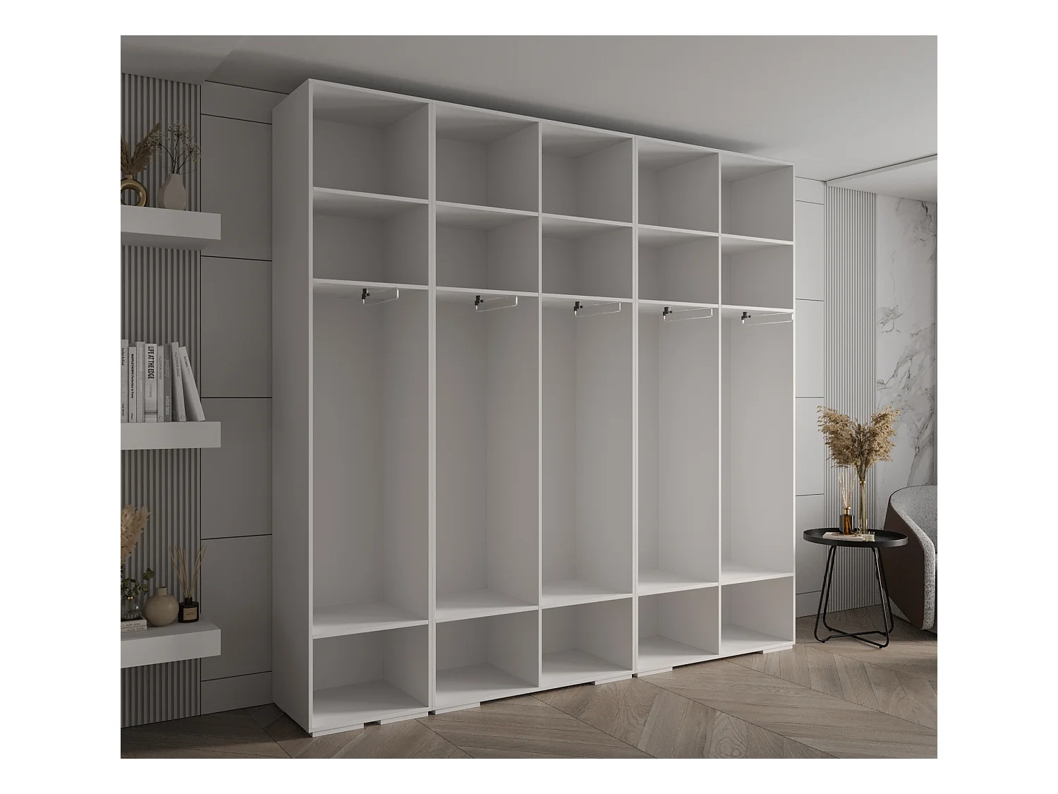 Kledingkast met spiegel Inova 1