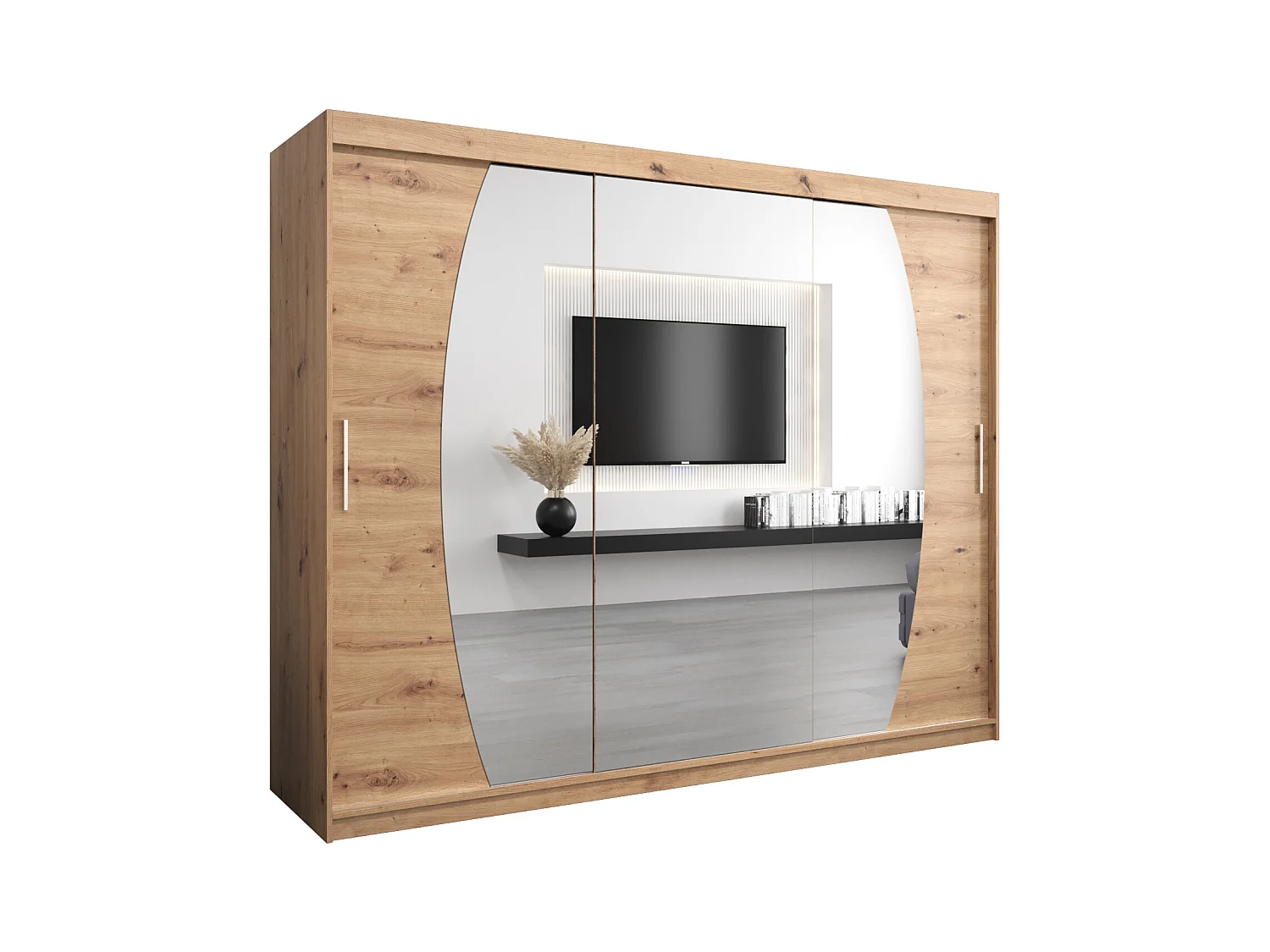 Schwebetürenschrank Elypse 200/250/62 2-Türig (Artisan)