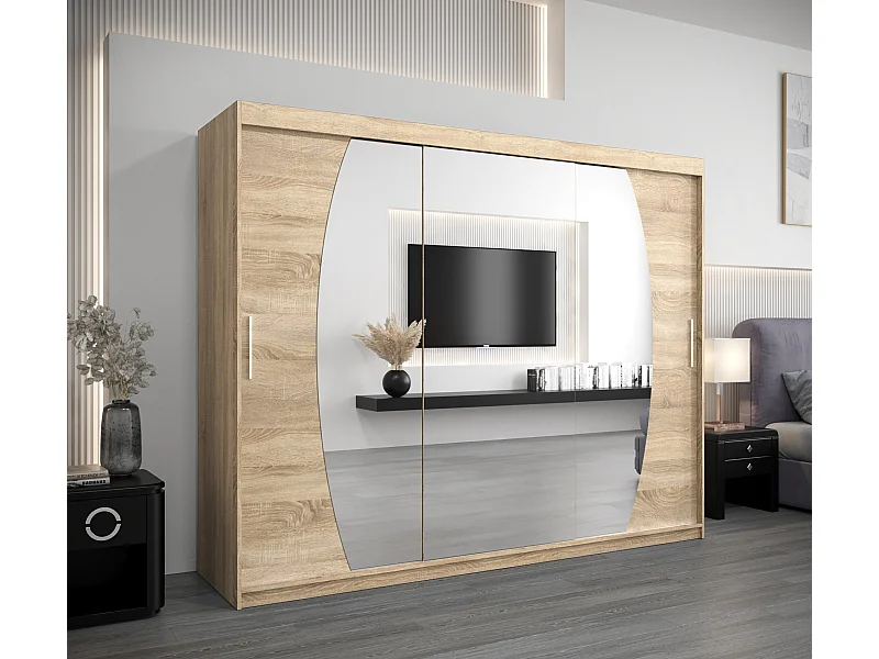 Schwebetürenschrank Elypse 200/250/62 2-Türig (Sonoma)