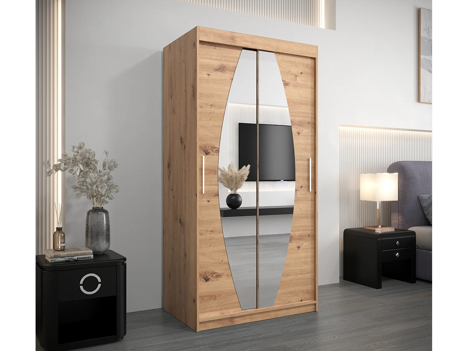 Armadio Elypse ad ante scorrevoli 200/100/62 2 porte (artisan/artisan)