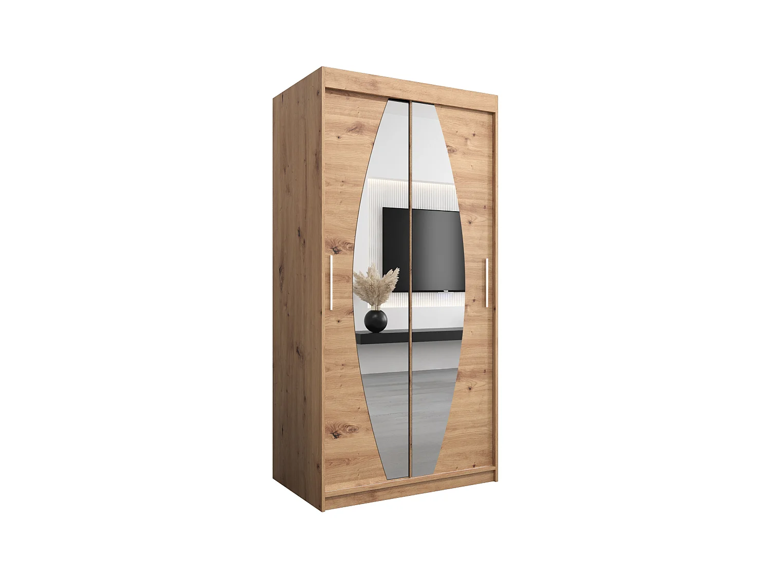 Armoire Elypse À Portes Coulissantes 200/100/62 2 portes (Artisan/Artisan)