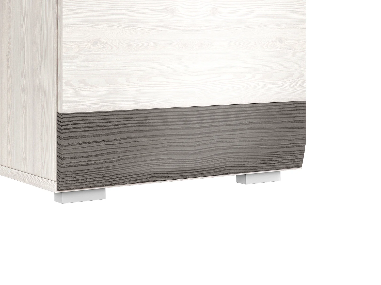 SCHREIBTISCH Blanco Pinie weiß / grau 119 / 55 / 78cm