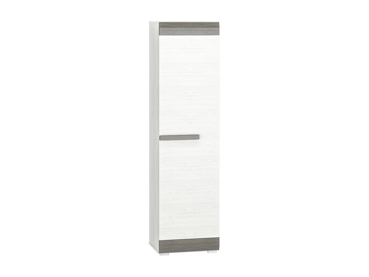 STAURAUMSCHRANK Blanco Pinie weiß / grau 55 / 42 / 202cm
