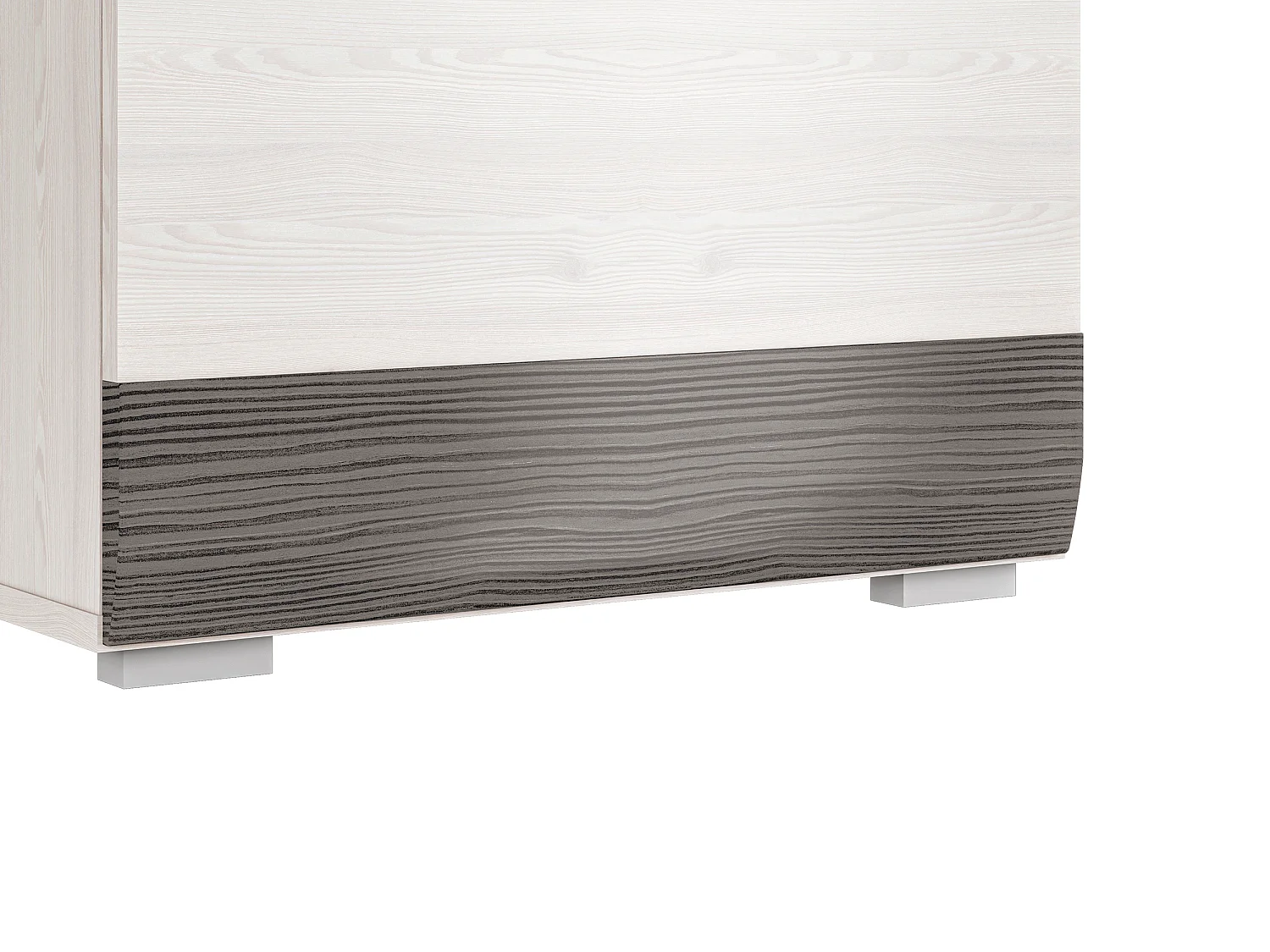 STAURAUMSCHRANK Blanco Pinie weiß / grau 55 / 42 / 202cm