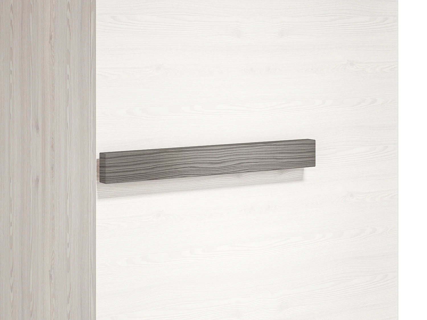 STAURAUMSCHRANK Blanco Pinie weiß / grau 55 / 42 / 202cm