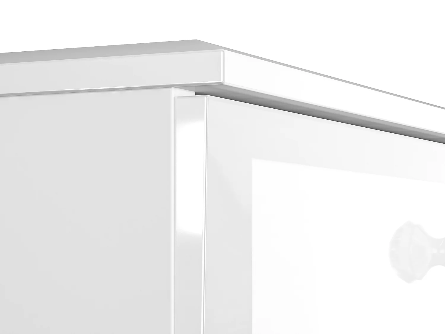 SCHMINKTISCH Glamour weiß / weiß hochglanz 100 / 41 / 79cm