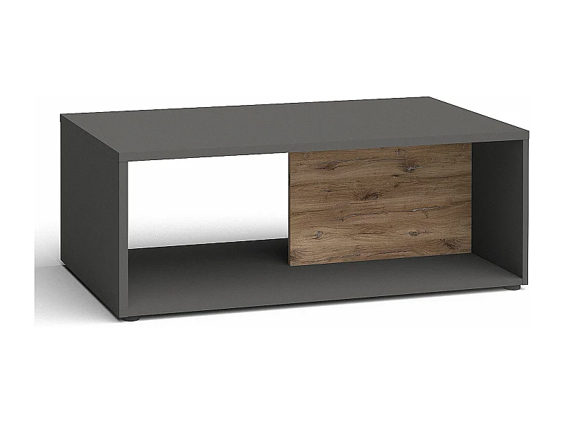 COUCHTISCH Oviedo graphit matt / Flagstaff Eiche 110 / 60 / 41cm