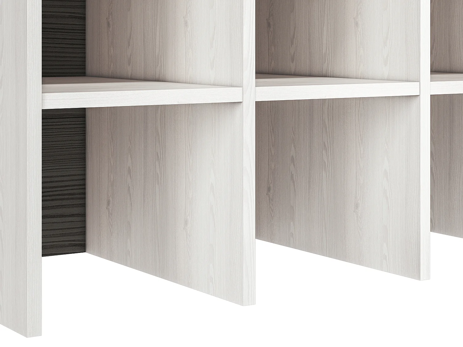 GARDEROBEN-SET Blanco Pinie weiß / grau 3-teilig