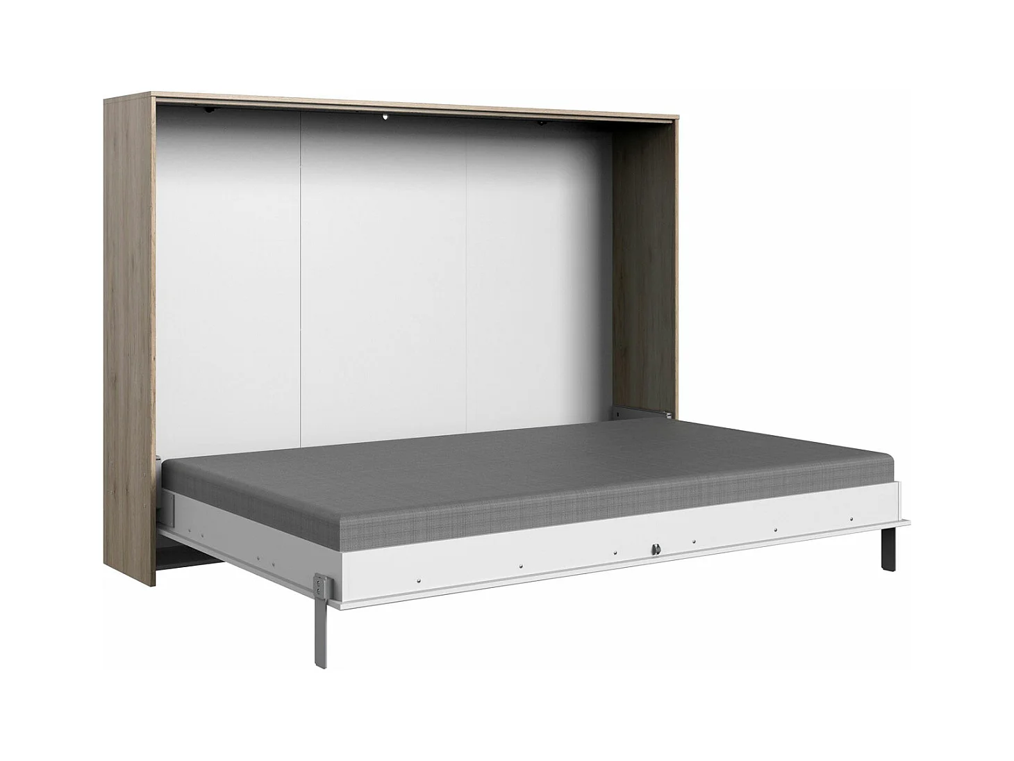 SCHRANKBETT Juist Weiß / Sanremo Eiche 212 / 167 / 154cm