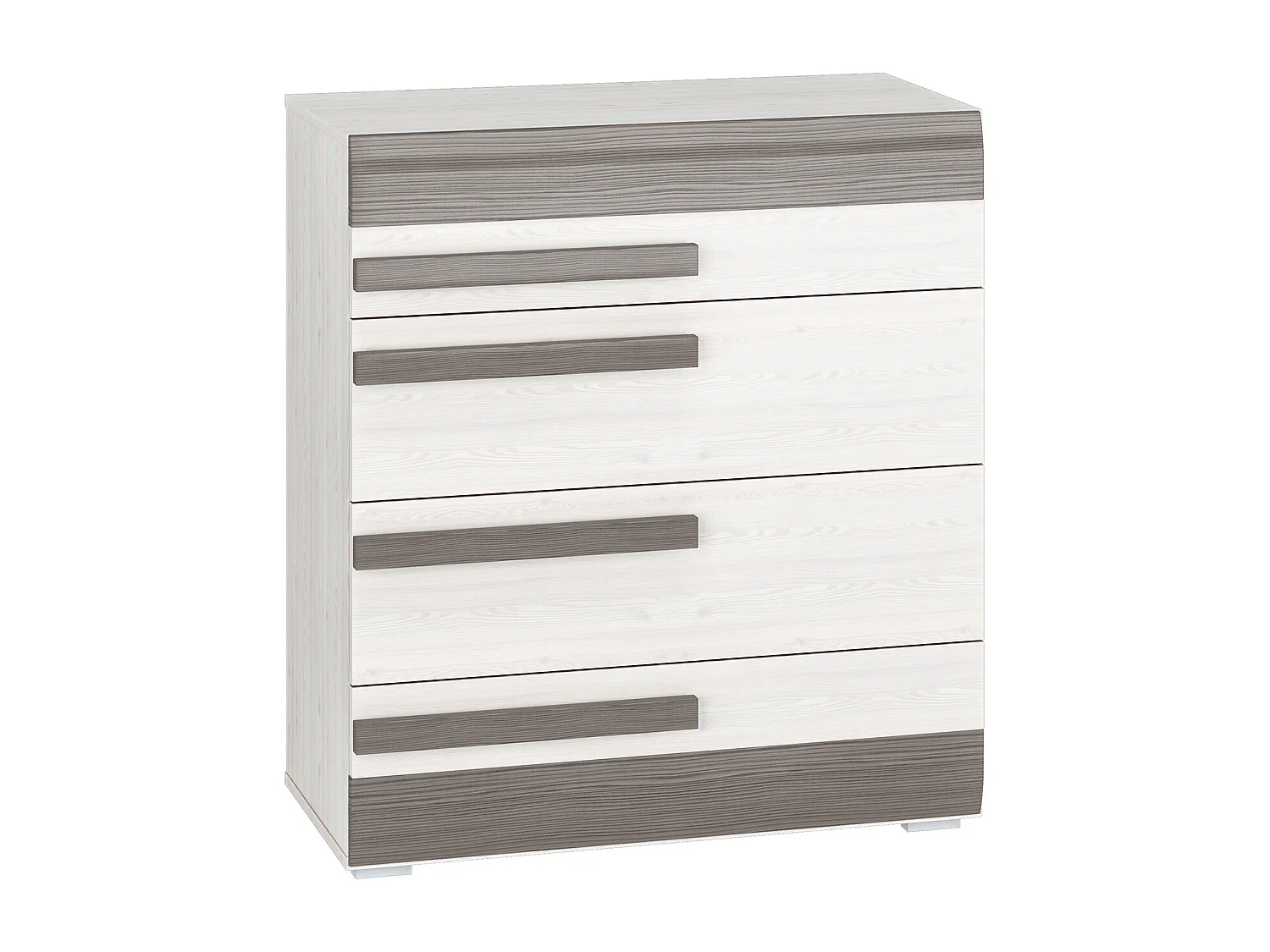 KOMMODE Blanco Pinie weiß / grau 86 / 42 / 96cm