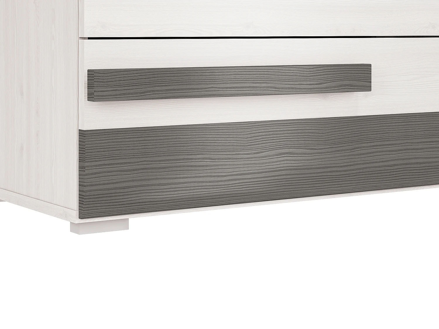 KOMMODE Blanco Pinie weiß / grau 86 / 42 / 96cm