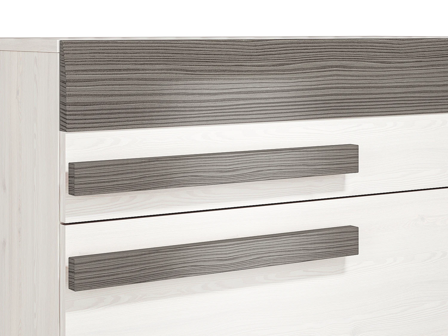 KOMMODE Blanco Pinie weiß / grau 86 / 42 / 96cm